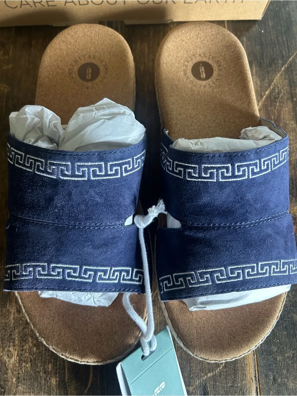 REVITALIGN Women's Size 9D Fiona Slide Sandal In Peacoat (Navy Blue) New In Box